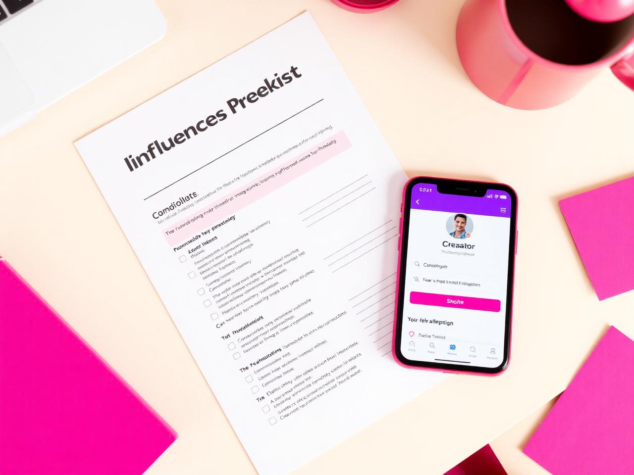 Influencer campaign brief with deliverables and moodboard